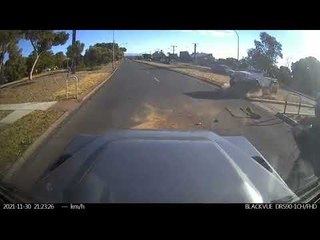 Vehicle Gets Rolled on Crowded Roads
