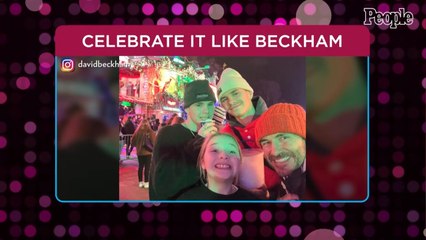 David Beckham and His Kids Enjoy Holiday Fun at London's Winter Wonderland