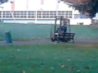 dérapage en chario élévateur ptit délir