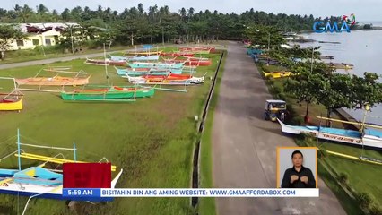 Video herunterladen: Mga bangka ng mga mangingisda, dinala sa mataas na lugar bilang paghahanda sa posibleng pananalasa ng bagyong Odette | UB