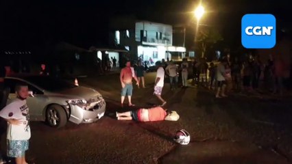 Motociclista fica ferido em forte colisão contra carro no Bairro Morumbi