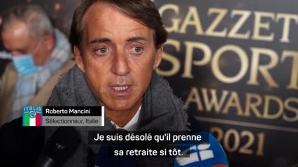 Man City - Mancini : “Je suis navré qu'Agüero prenne sa retraite si tôt”