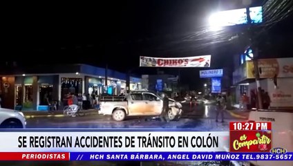 Accidente de tránsito deja pérdidas materiales en Saba, Colón