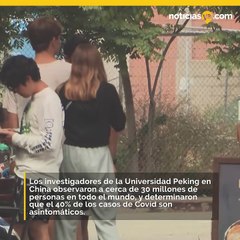 Dos de cada cinco personas con Covid son asintomáticas