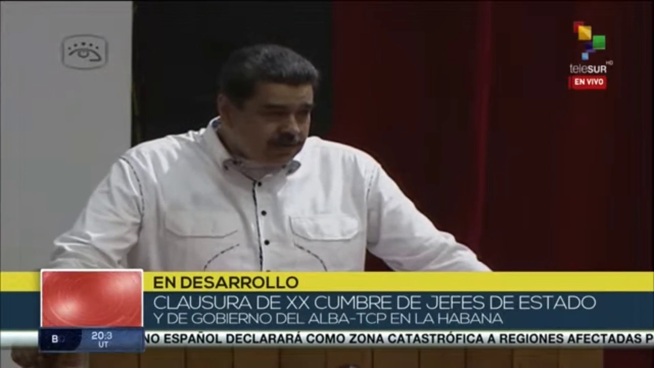 Clausura del XX Cumbre de Jefes de Estado y Gobierno del ALBA-TCP