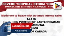 Bagyong Odette, nakapasok na ng PAR; mga lugar na nasa ilalim ng Signal No. 1 dahil sa bagyong Odette