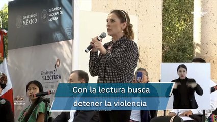 Gutiérrez Müller pide a criminales cambiar las armas por un libro; "ningún lector es un agresor", d