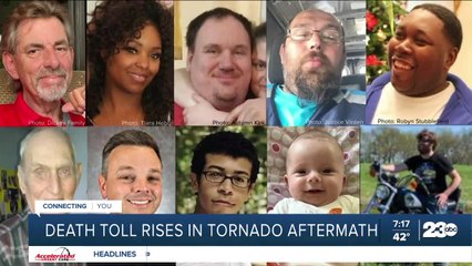 Death toll rises in tornado aftermath