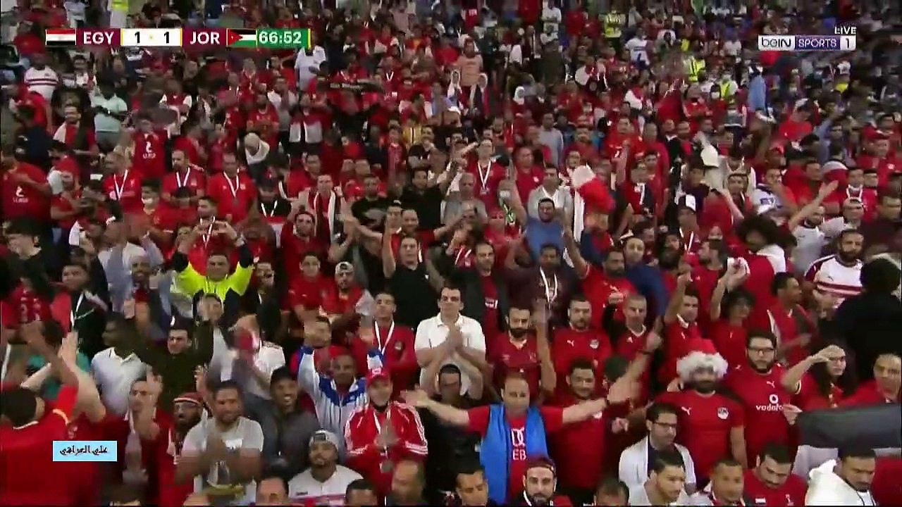 الشوط الثاني مباراة مصر والاردن ربع نهائي كأس العرب