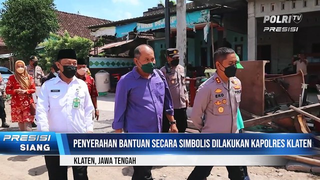 Kapolres Klaten Serahkan Bantuan Untuk Pembangunan Masjid Al Muttaqin