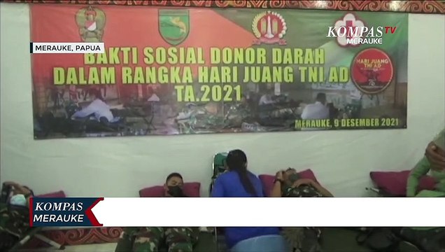 Peringati Hari Juang TNI AD, Kodim 1707/Merauke Gelar Donor Darah