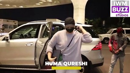 Huma Qureshi spotted at Airport