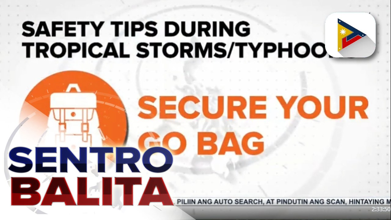 Mga paalala para maging ligtas mula sa banta ng bagyo