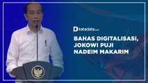 Bahas Digitalisasi, Jokowi Puji Nadeim Makarim | Katadata Indonesia
