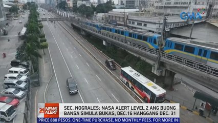 Sec. Nograles: Nasa Alert Level 2 ang buong bansa simula bukas | 24 Oras News Alert