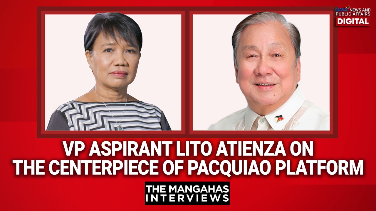 VP aspirant Lito Atienza on the centerpiece of Pacquiao platform | The Mangahas Interviews