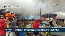 Diduga Korsleting Listrik, Kebakaran Hanguskan Permukiman Warga di Kramat Pulo Jakarta