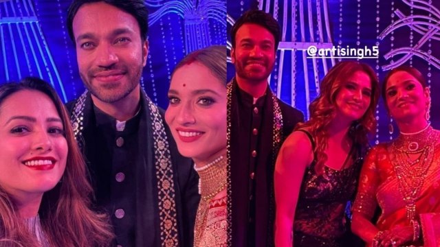 Ankita Lokhande और Vicky Jain ने अपनी Reception Party में मारी Grand Entry | FilmiBeat