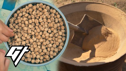 This crunchy 'dirt' biscuit is actually made with earth