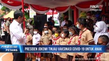 Presiden Jokowi Tinjau Vaksinasi Covid-19 untuk Anak