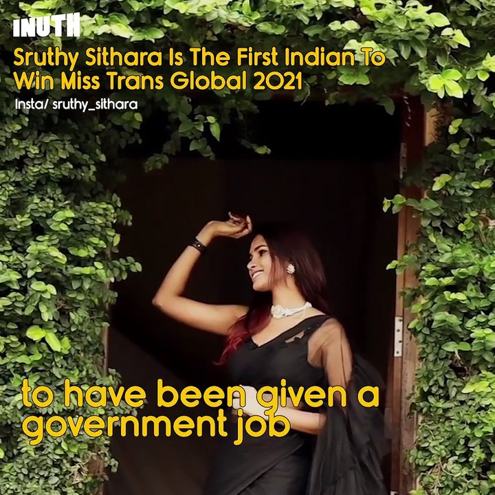 Sruthy Sithara is the first Indian to win Miss Trans Global 2021