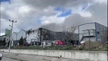 Son dakika: Bir fabrikada çıkan yangın hasara neden oldu
