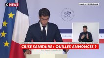 Gabriel Attal : «Des décisions supplémentaires pourront être prises d’ici la fin de la semaine […] D’abord l’accélération de notre campagne de vaccination, ensuite des mesures de renforcement de nos frontières