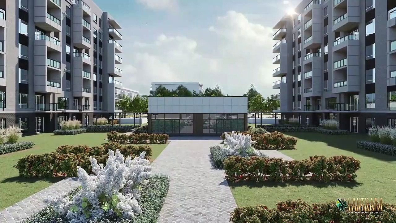 3d walkthrough of architectural walkthrough Apartment Interior & Exterior design by 3d architectural animation studio, Austin, Texas