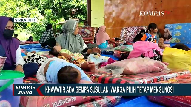 BMKG Sebut Boleh Kembali ke Rumah, Tapi Mengapa Warga Terdampak Gempa Bumi Sikka Masih Mengungsi?