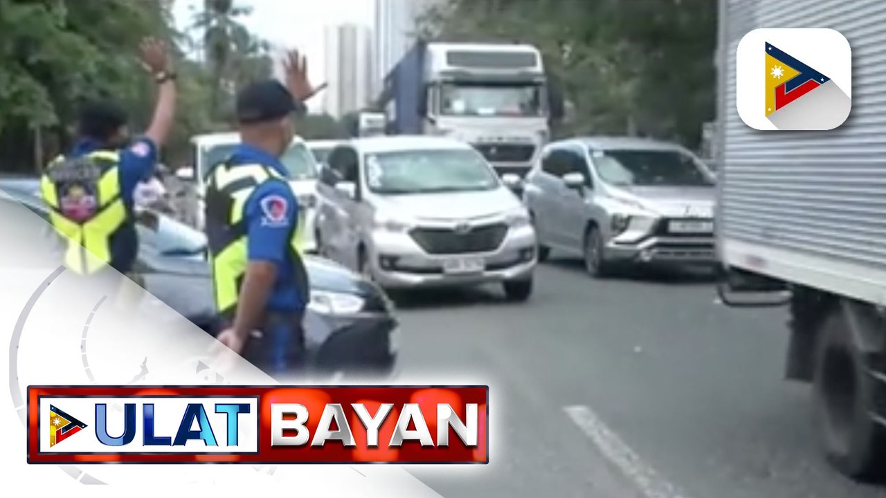 DPWH, nakatakdang ayusin ang nasirang drainage structure sa bahagi ng Roxas Blvd.; Mabigat na trapiko sa lugar, inaasahan ng MMDA
