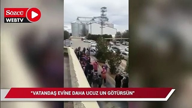 Tahıl ambarı Konya’da metrelerce ucuz un kuyruğu