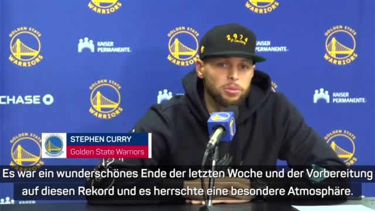 Curry zu Rekord: 'Etwas, wovon ich geträumt habe'