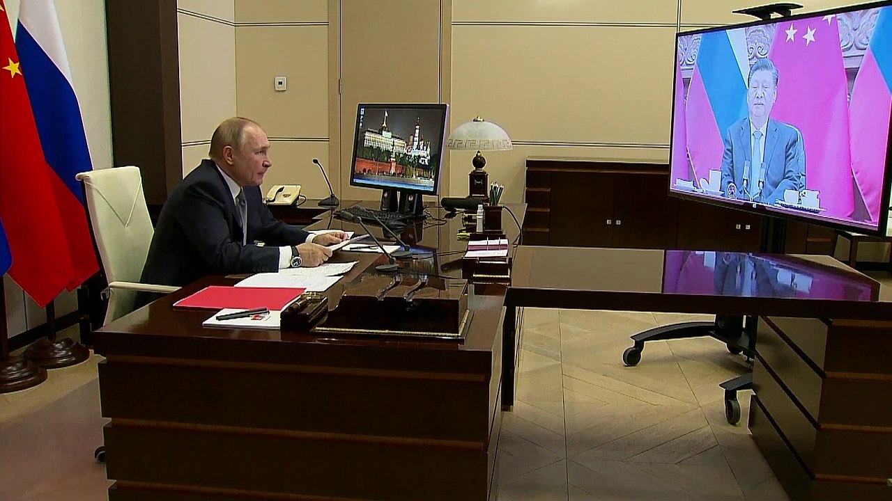 Russland trifft China - virtuelle Gespräche in frostiger Umgebung
