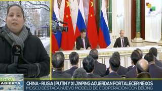 Mandatarios de China y Rusia refuerzan nexos bilaterales