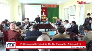 Phát hiện dấu tích kiến trúc độc đáo ở trung tâm Thành nhà Hồ