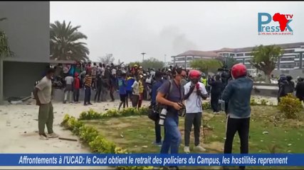 Affrontements à l'UCAD: le Coud obtient le retrait des policiers du Campus, les hostilités reprennent