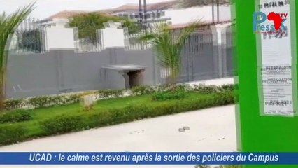 UCAD : le calme est revenu après la sortie des policiers du Campus
