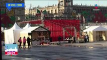 Todo listo para inaugurar la verbena navideña en el Zócalo de la CDMX