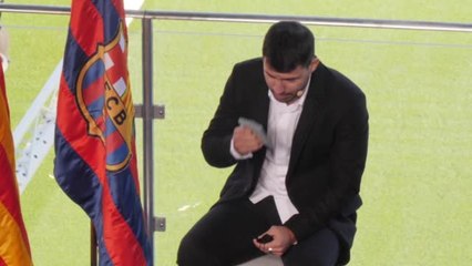 Emotion pur: Hier verkündet Agüero seinen Rücktritt
