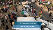 Estamos cuidando a los migrantes para que no sufran accidentes, como el de Chiapas: AMLO