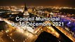 Conseil Municipal de la Ville de Dunkerque du 15 Décembre 2021 (Replay)