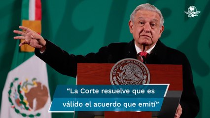 AMLO califica de “muy buena” la decisión de SCJN de suspender parcialmente decreto que blinda obras