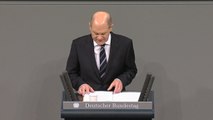 Germany's Scholz delivers inaugural address to parliament