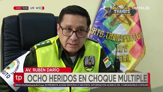 Choque múltiple en la avenida Papa Paulo deja al menos ocho personas heridas