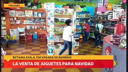 La venta de juguetes para navidad