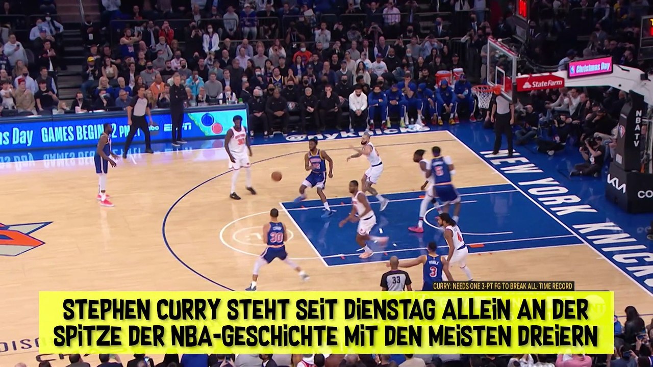 Curry im NBA-Olymp: Aller guten Dinge sind Dreier!