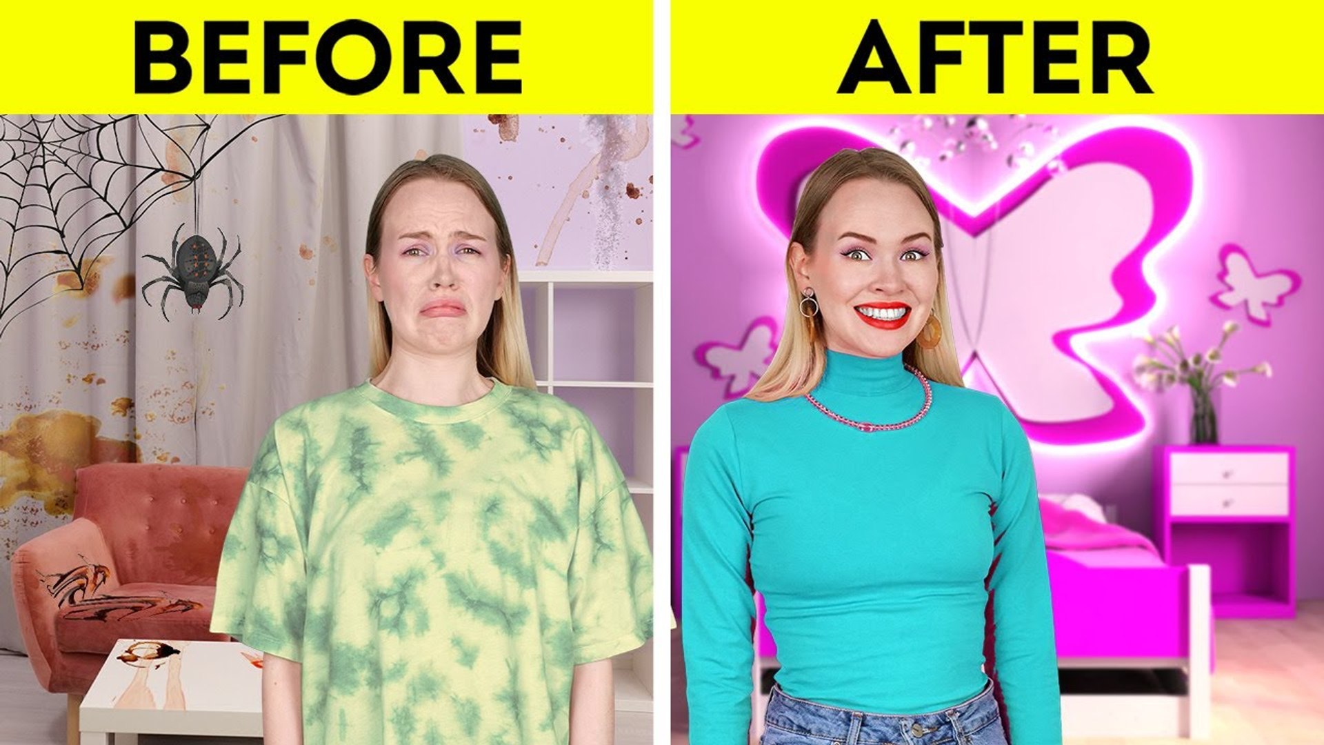 ⁣AMAZING ROOM MAKEOVER Guide For Parents DIY Life Hacks Squishy Makeovers By 123 GO TRENDS