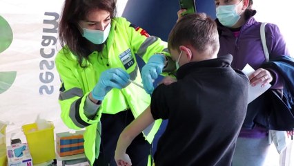 Arranca la vacunación infantil con los niños de 9 a 11 años