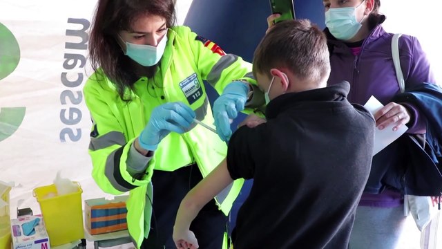 Arranca la vacunación infantil con los niños de 9 a 11 años