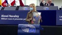 Пустое кресло для Алексея Навального в Европарламенте: как вручали премию Сахарова в Страсбурге (15.12.2021)